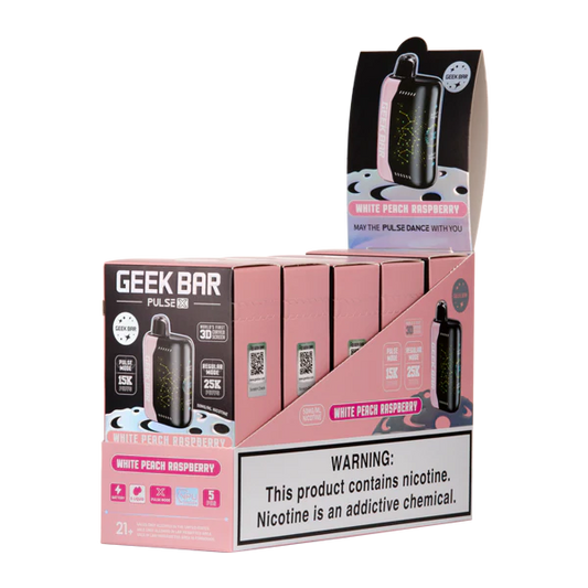 ZaZa-Geek Bar White Peach Raspberry (Pack of 5)